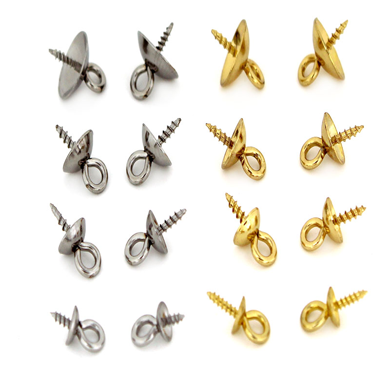 Jewelry Making Metal Supplies - 20Pcs Stainless Steel Clasps Hook Screw