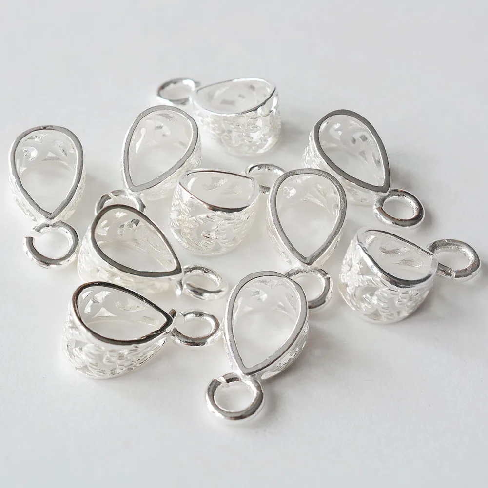 Jewelry Making Loops - 925 Sterling Silver Slider Pendant Clasp