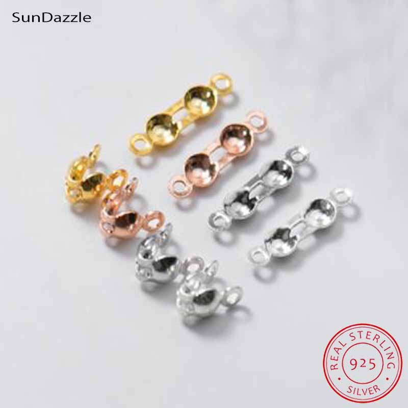 Jewelry Making Accessories - 4pcs Genuine Real Pure Solid 925