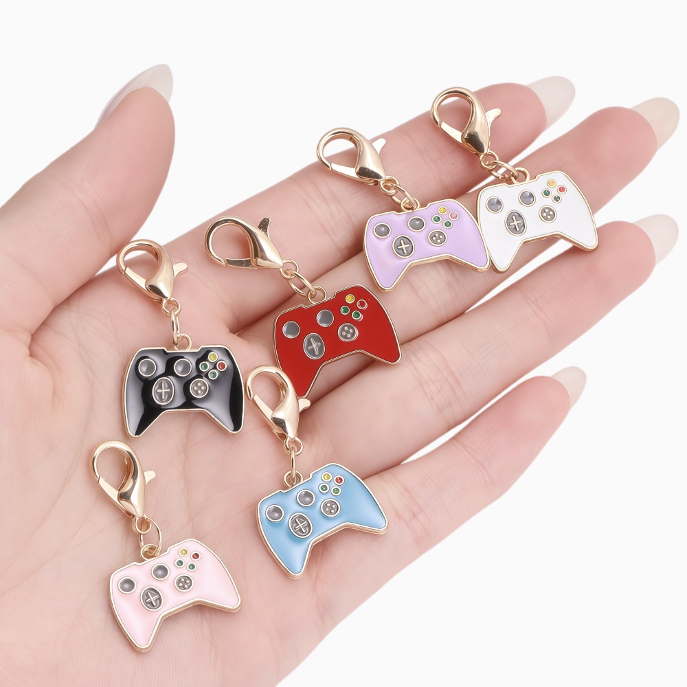 Jewelry Making Game - 10Pcs Enamel Game Controller Charm With