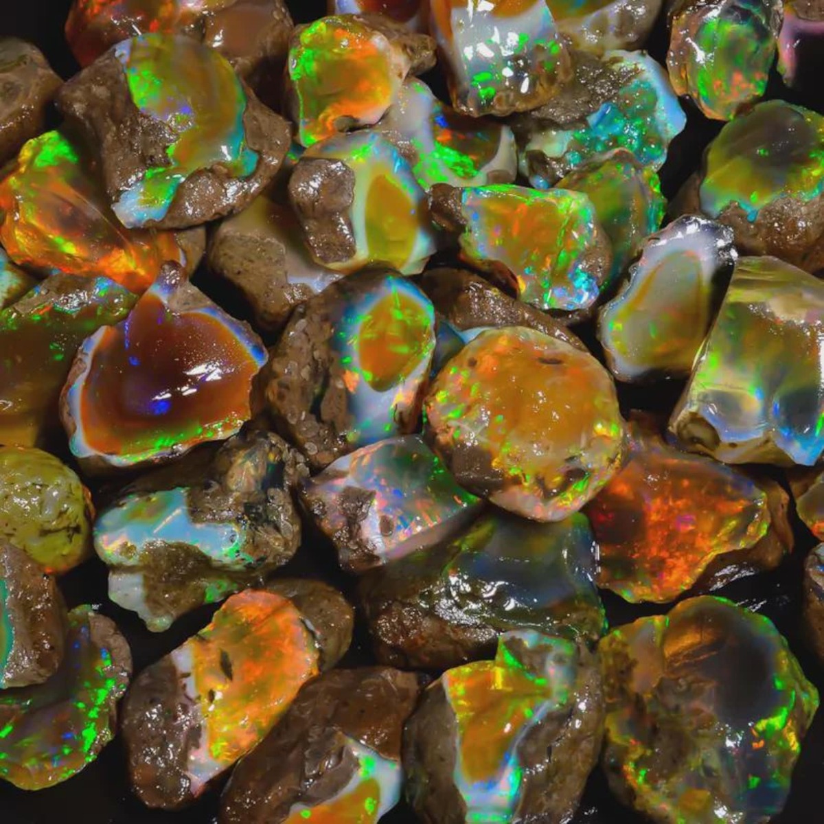 Jewelry Making Raw Materials - 25-80CT Genuine Ethiopian Welo Opal Rough