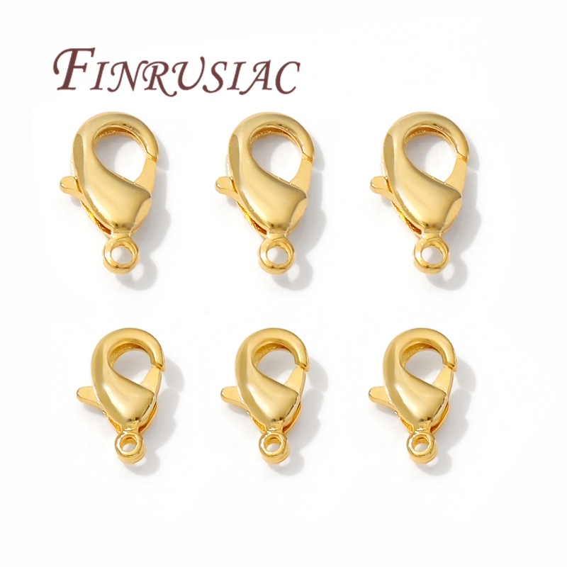 Jewelry Making Hardware - 10mm 12mm 18K Gold Plated Lobster