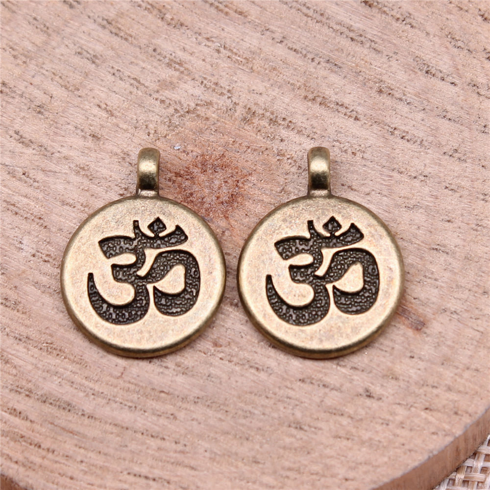 Jewelry Making The Well - Om Yoga Meditation Symbol Charm Pendant