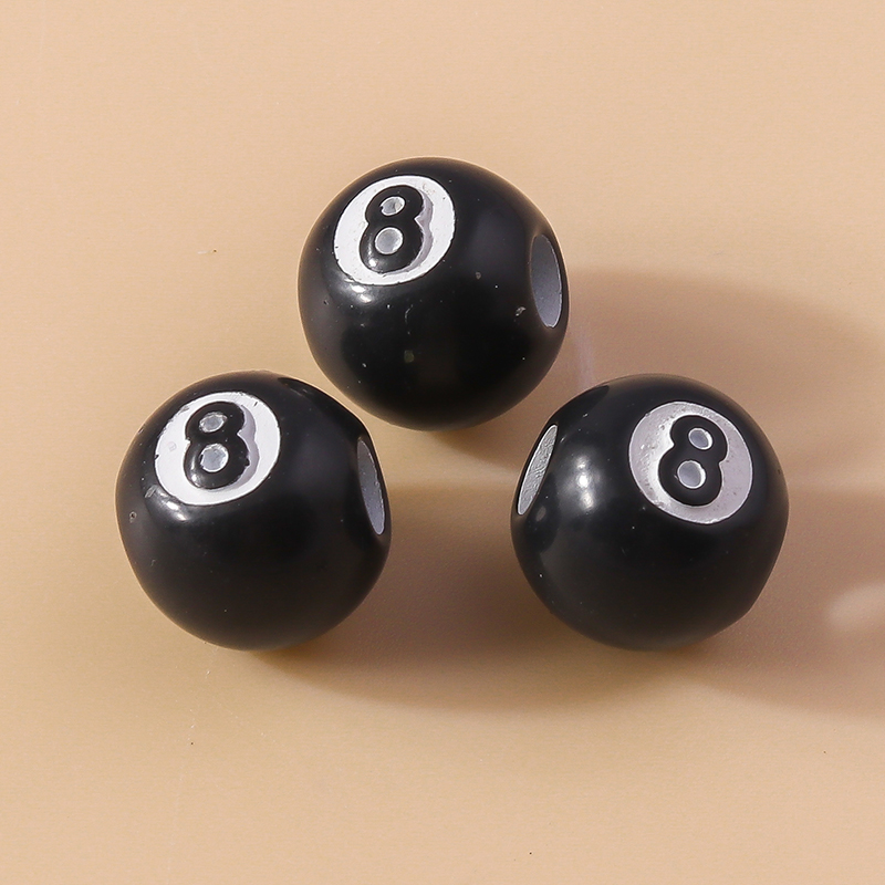 50pcs Resin 3D Black No 8 Bill - Jewelry Making Table recension och pris
