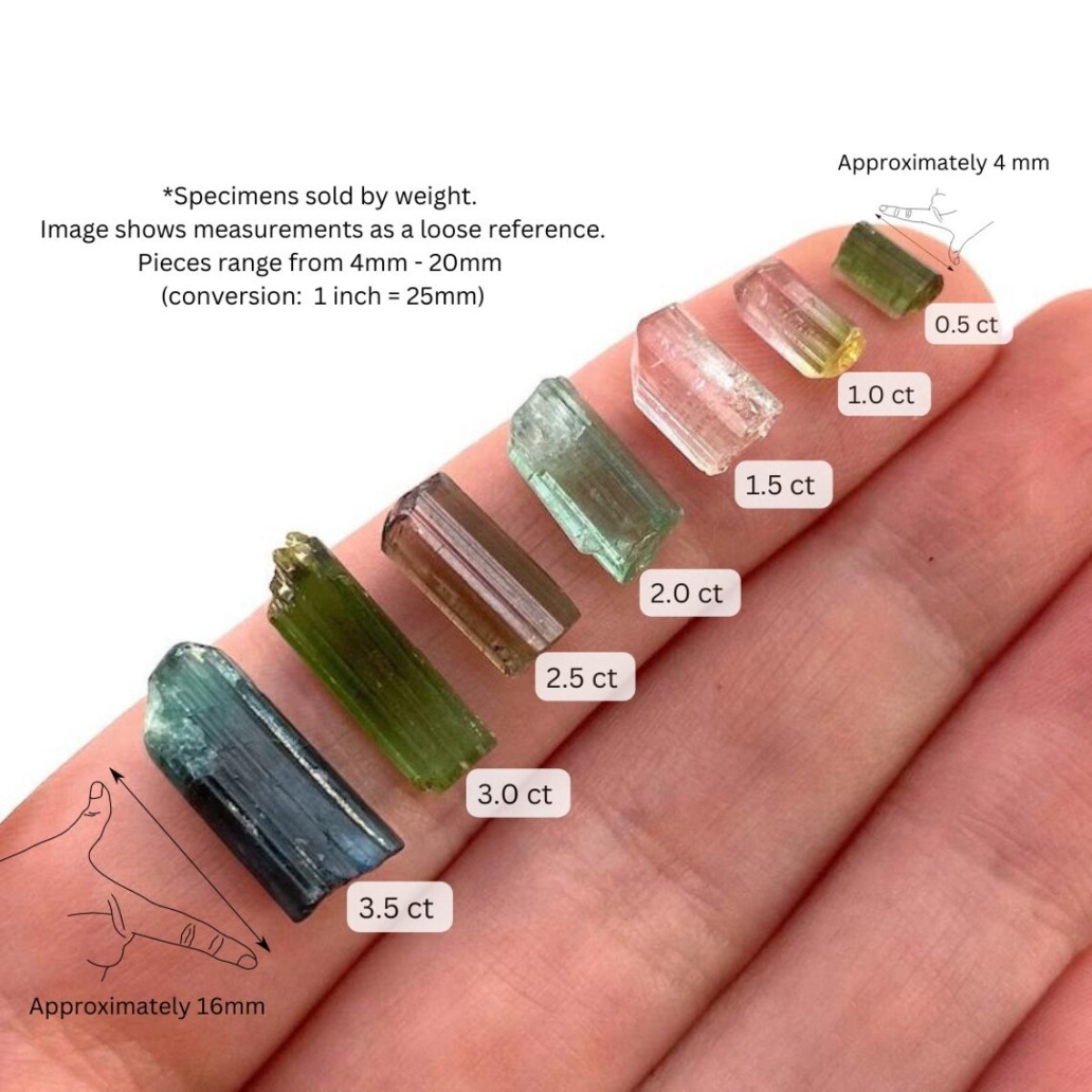 Brazilian Elbaite Crystal Poin - Jewelry Making Raw Materials recension och pris