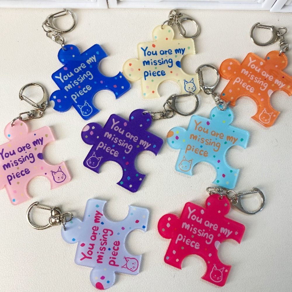 Creative Acrylic Puzzle Keycha - Jewelry Making Game recension och pris