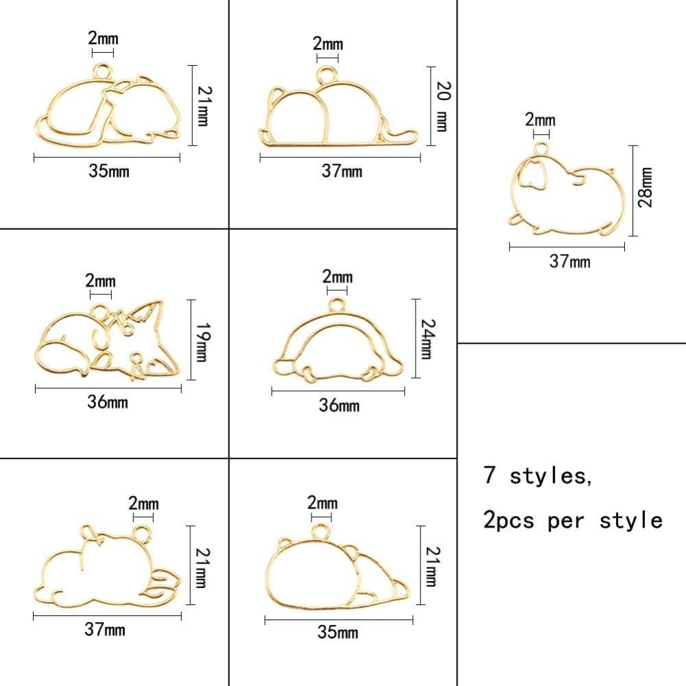 14pcs Hibernator Theme Open Be - Jewelry Making Loops recension och pris
