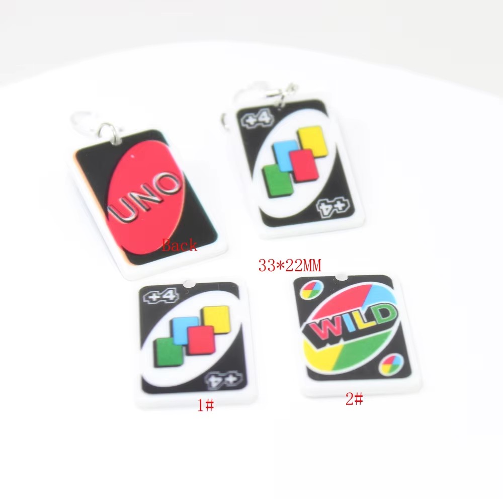 8Pcs/Lot Peker Game Card Charm - Jewelry Making Game recension och pris
