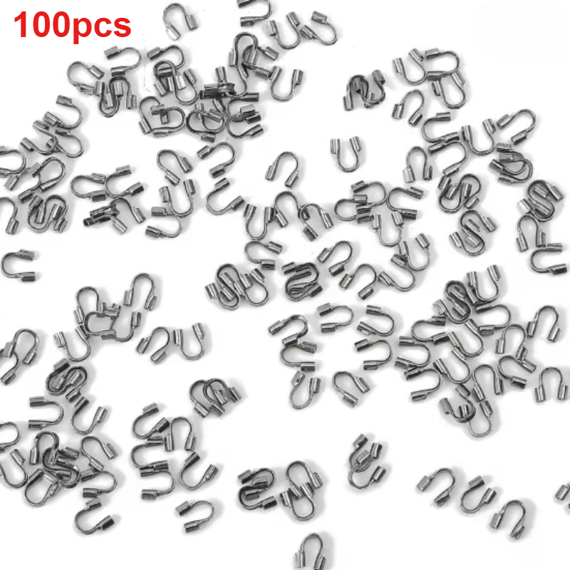 100pcs 4x4.5mm Wire Protectors - Jewelry Making Loops recension och pris