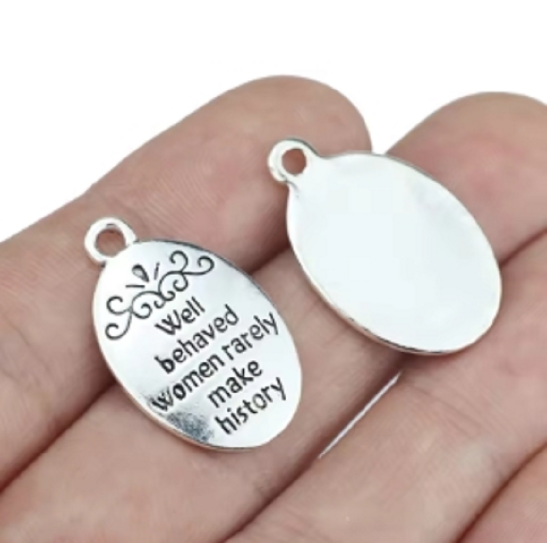 10 Pcs/Lot Oval Antique Silver - Jewelry Making The Well recension och pris