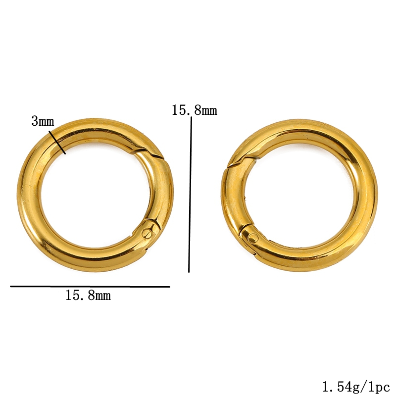 2pcs Stainless Steel Clasps He - Jewelry Making Hoops recension och pris