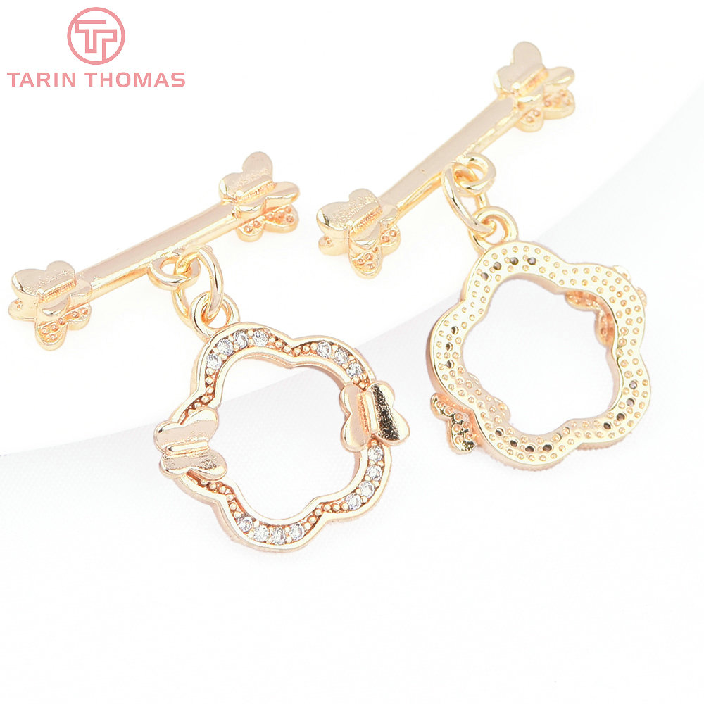 (8193) 4 Sets 24K Gold Color B - Toggle Clasp Gold recension och pris