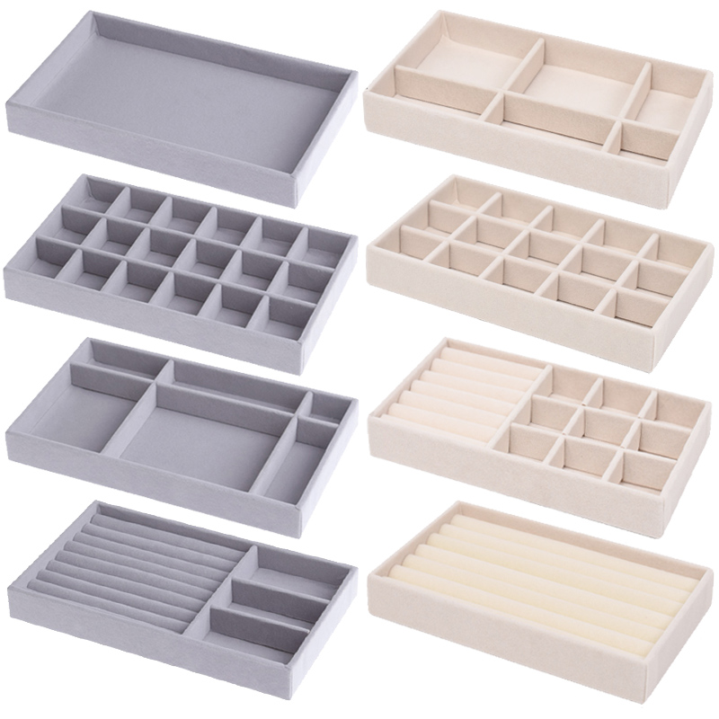 Velvet Jewelry Tray Display Ca - Jewelry Making Organizer recension och pris