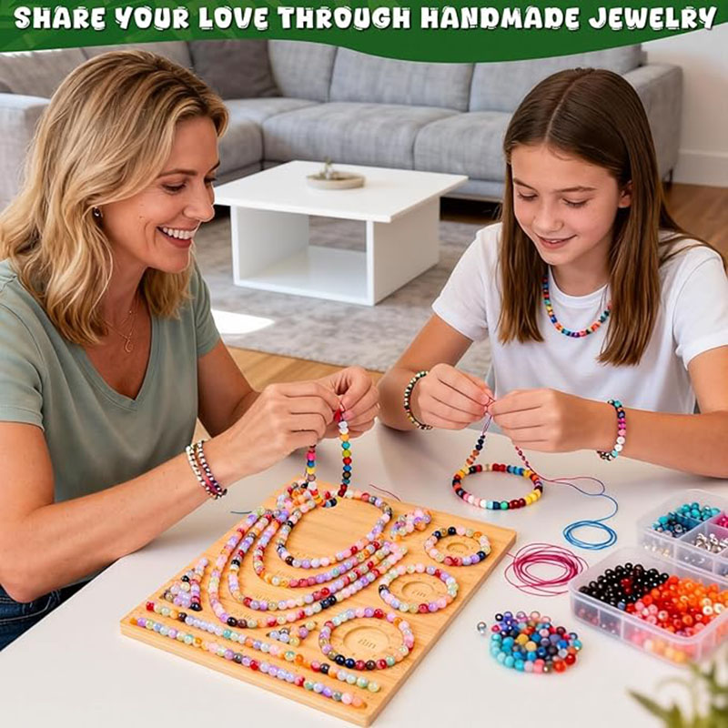 Bamboo Bead Board Bracelet Nec - Jewelry Making Table recension och pris