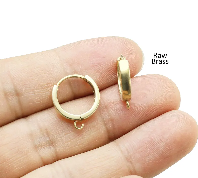 10pcs Brass Ear Hoops, Leverba - Jewelry Making Loops recension och pris