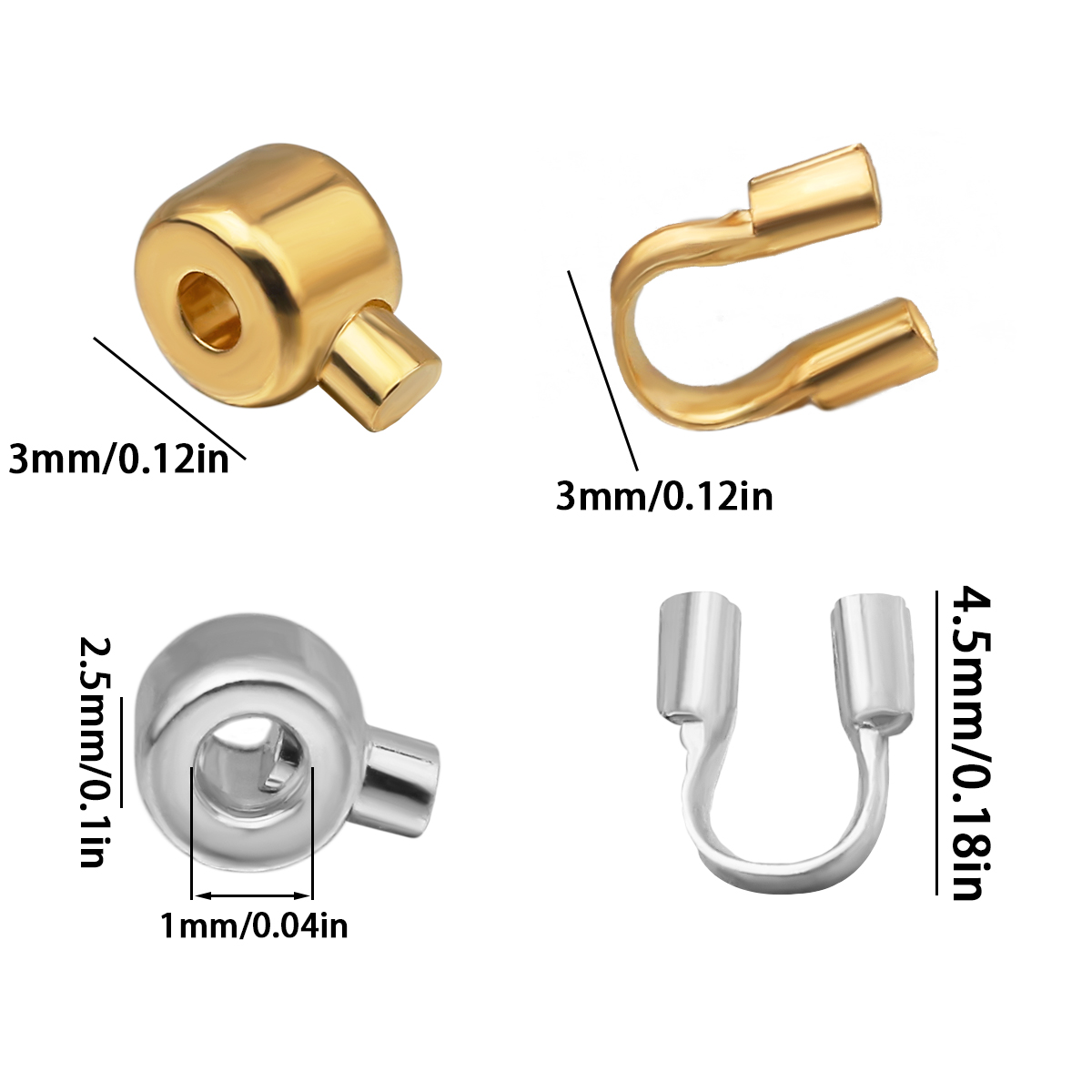 20Pcs Positioning Bead Copper  - Jewelry Making Loops recension och pris
