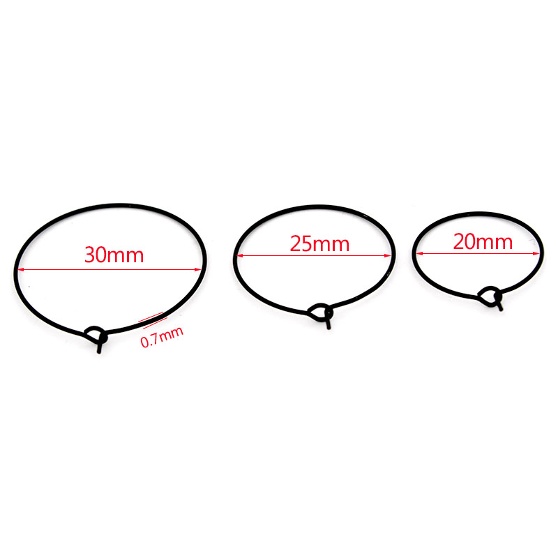 20Pcs 20mm 25mm 30mm Stainless - Jewelry Making Loops recension och pris