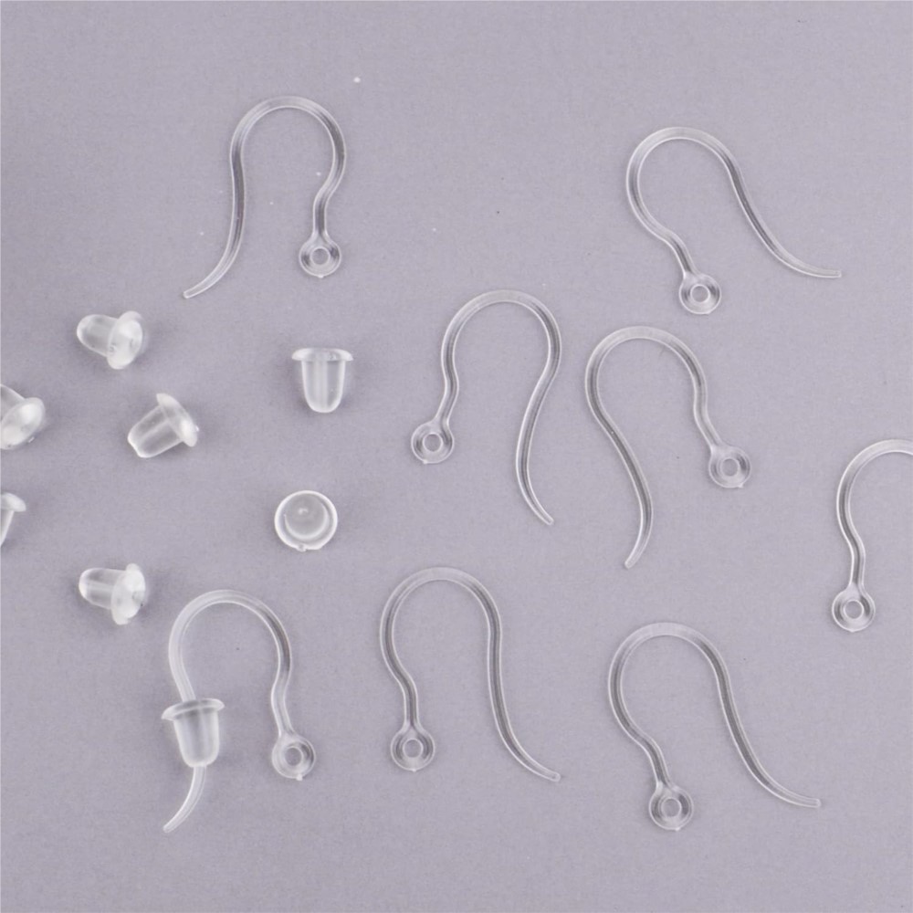 20pcs Plastic Earring Hooks Ea - Jewelry Making Loops recension och pris
