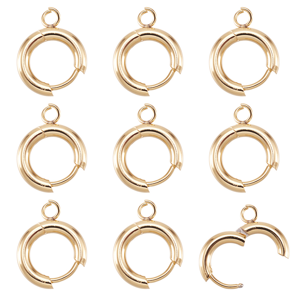 10pcs 201 Stainless Steel Hugg - Jewelry Making Loops recension och pris