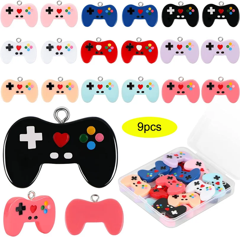 9 Pcs Video Game Controller Ch - Jewelry Making Game recension och pris