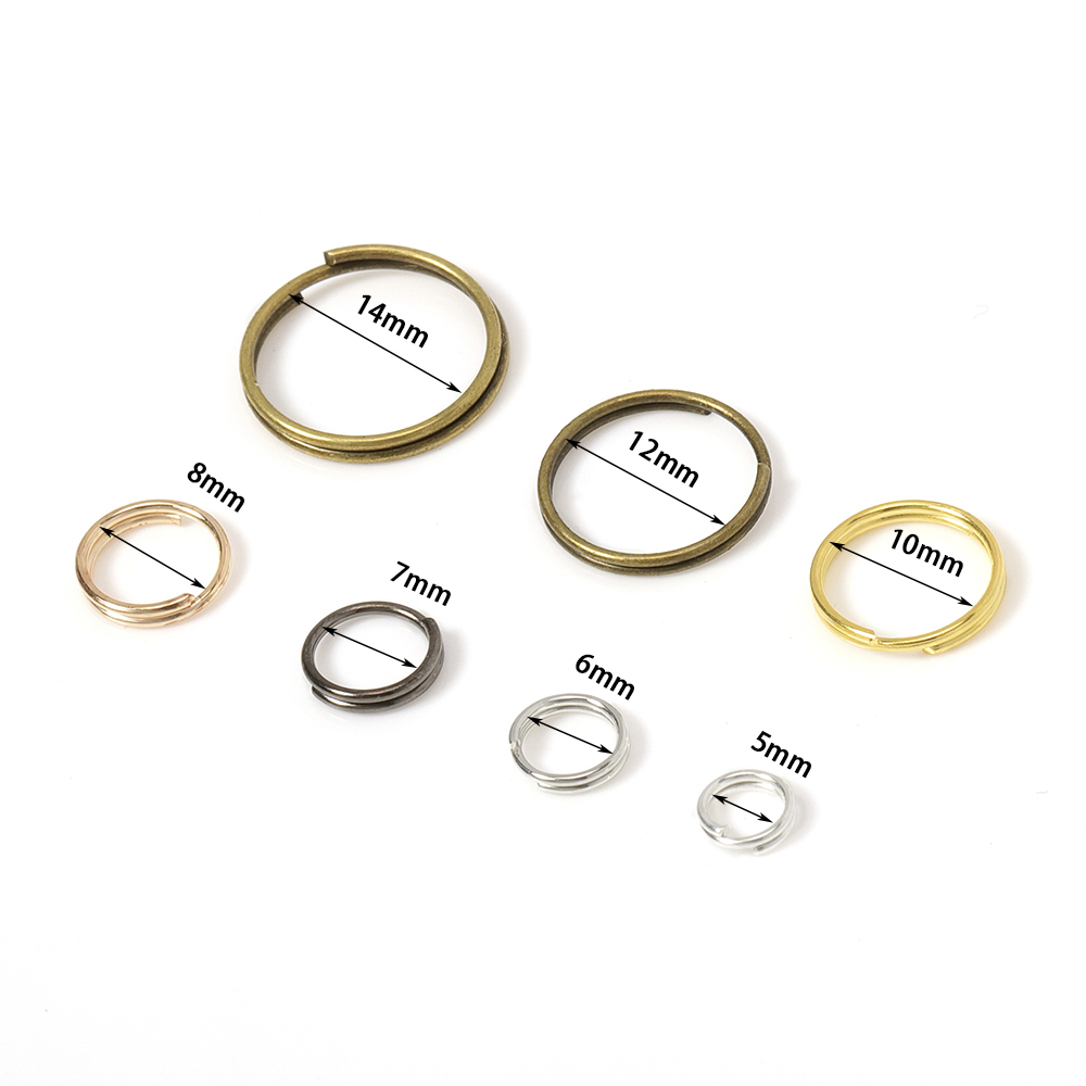 200pcs 5-14mm Key Ring Double  - Jewelry Making Loops recension och pris
