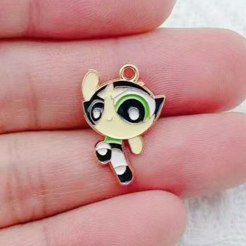 10pcs Alloy Oil-Dripping Carto - Jewelry Making Accessories recension och pris