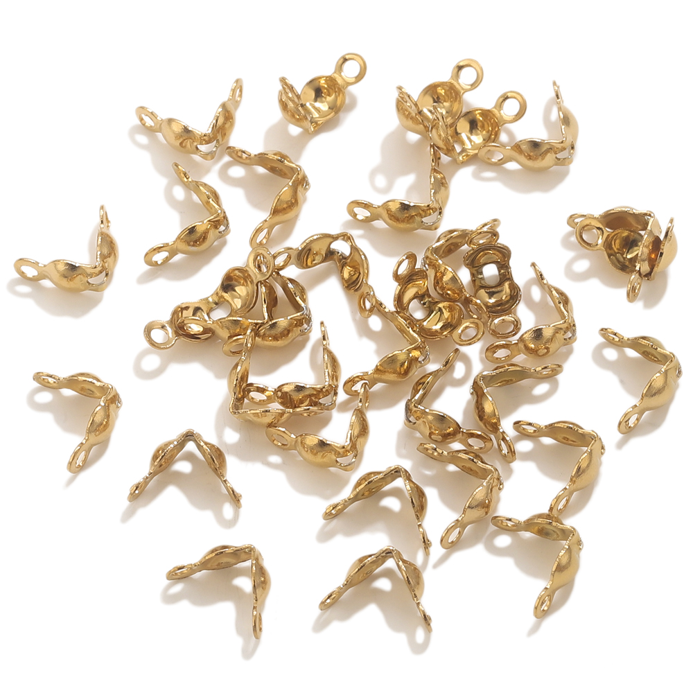 50pcs PVD Gold Plated Stainles - Jewelry Making Accessories recension och pris