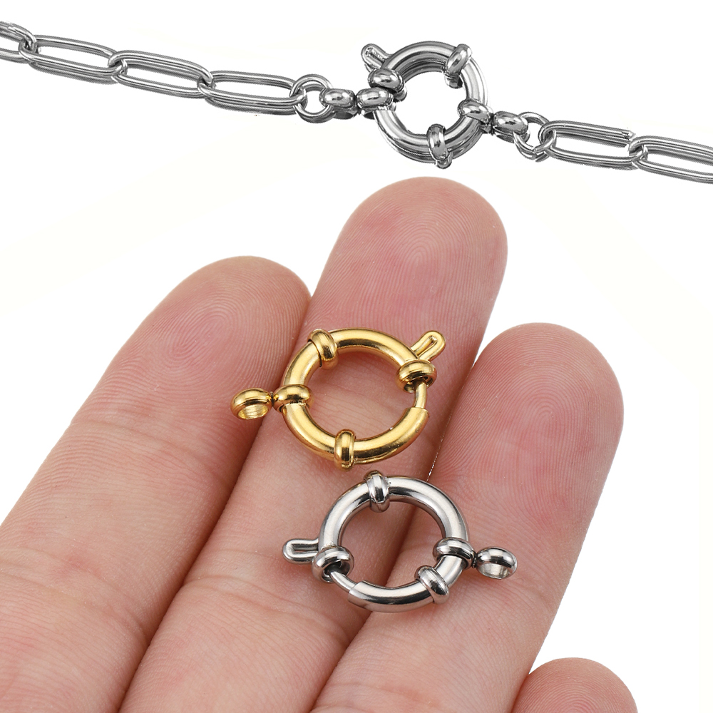 4pcs Stainless Steel Spring Cl - Jewelry Making Metal Supplies recension och pris