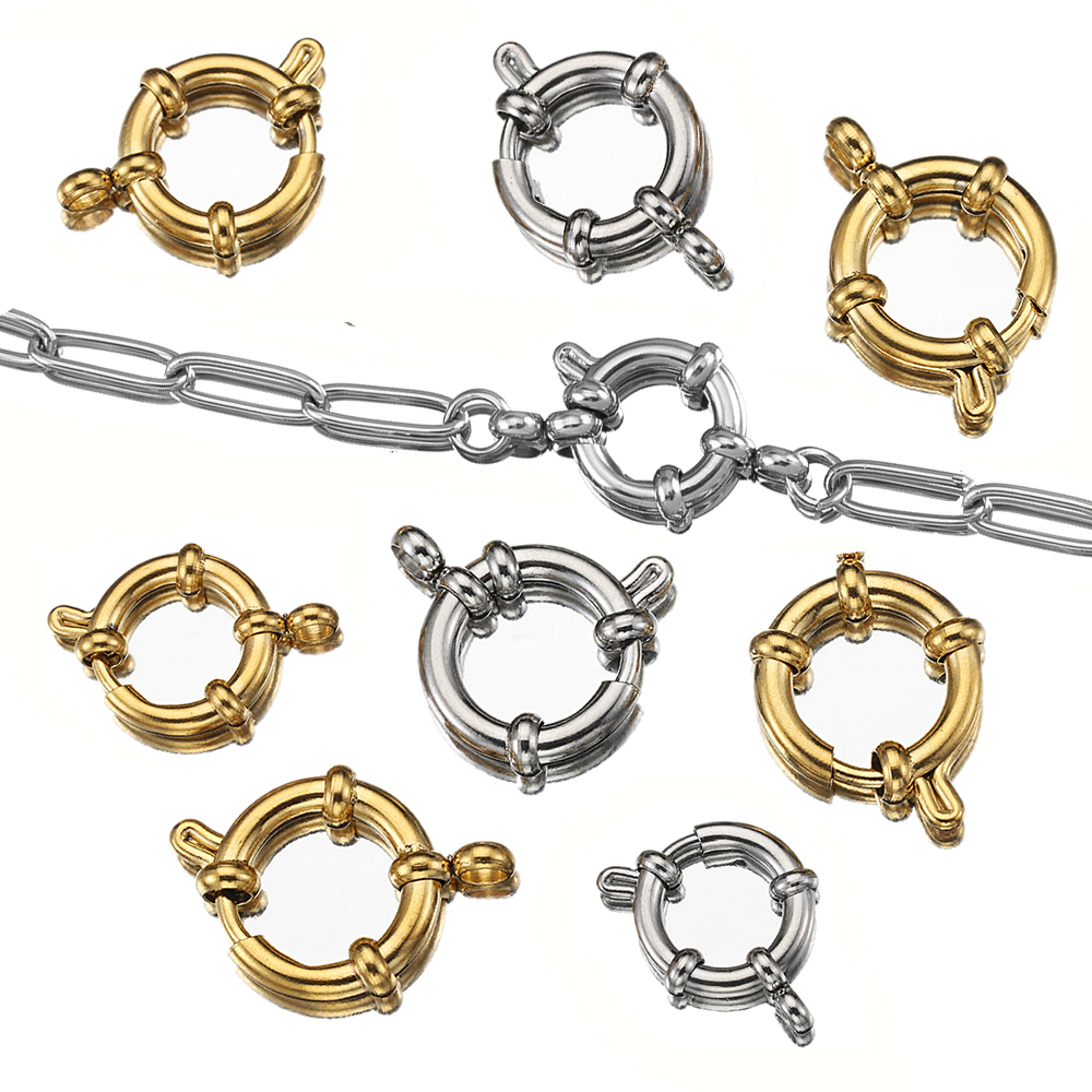 4pcs Stainless Steel Spring Cl - Jewelry Making Metal Supplies recension och pris