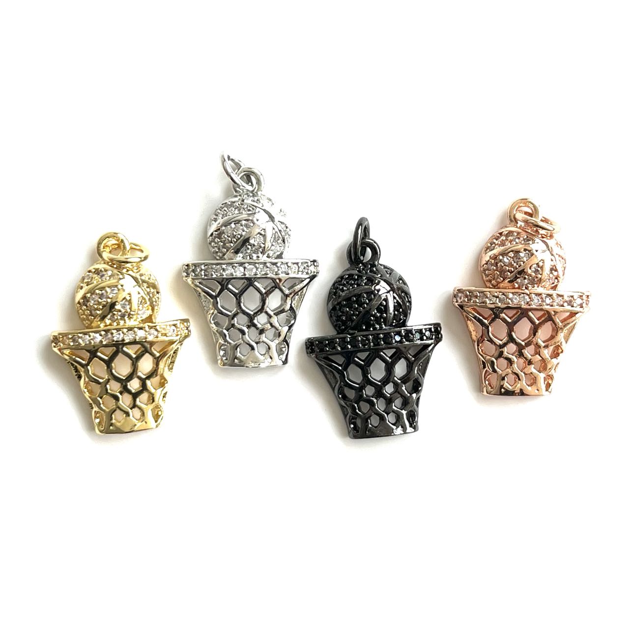 5pcs Zirconia Pave Copper Bask - Jewelry Making Game recension och pris