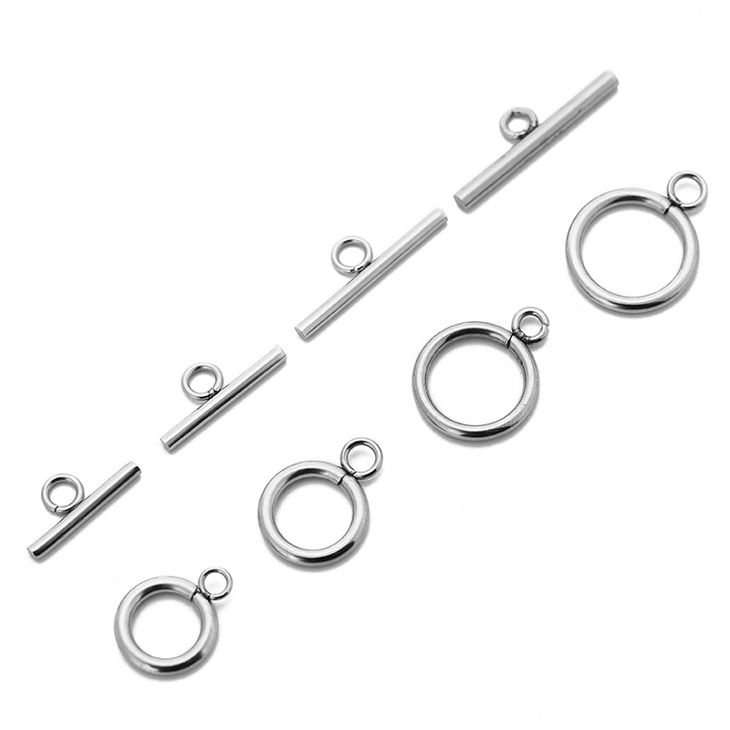 5/10sets/pack Stainless Steel  - Toggle Clasp Gold recension och pris
