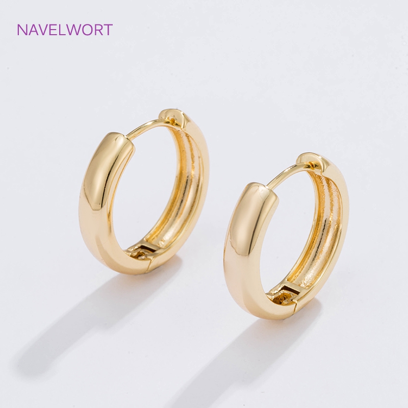 6 Sizes Gold Plated Circle Hoo - Jewelry Making Accessories recension och pris