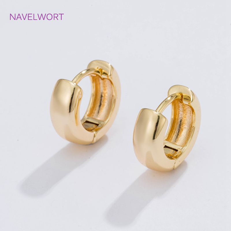 6 Sizes Gold Plated Circle Hoo - Jewelry Making Accessories recension och pris
