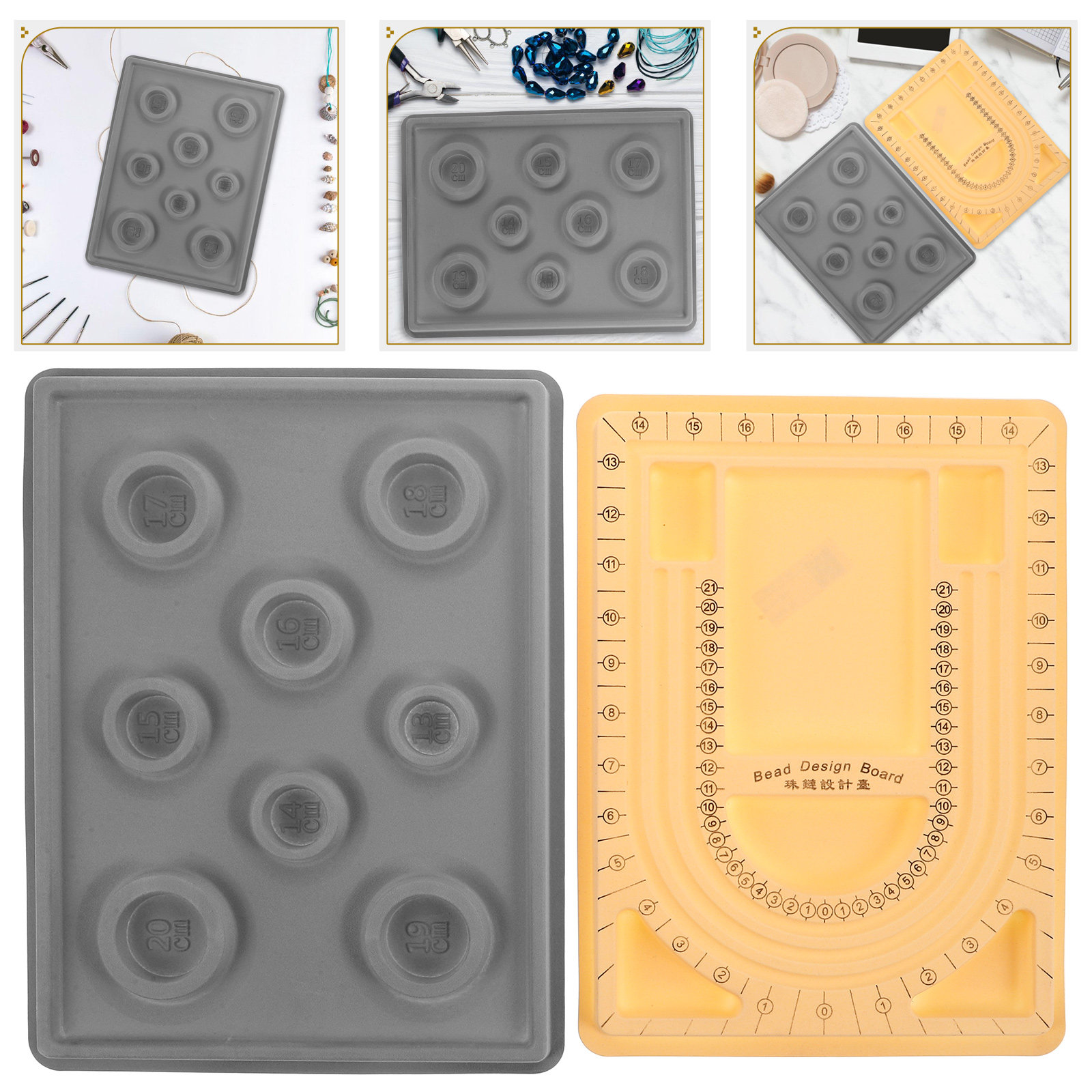 2Pcs Bead Jewelry Making Board - Jewelry Making Organizer recension och pris
