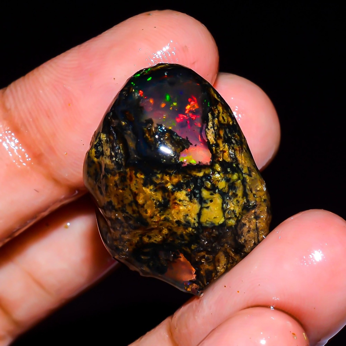 Natural Ethiopian Welo Opal Ro - Jewelry Making Raw Materials recension och pris