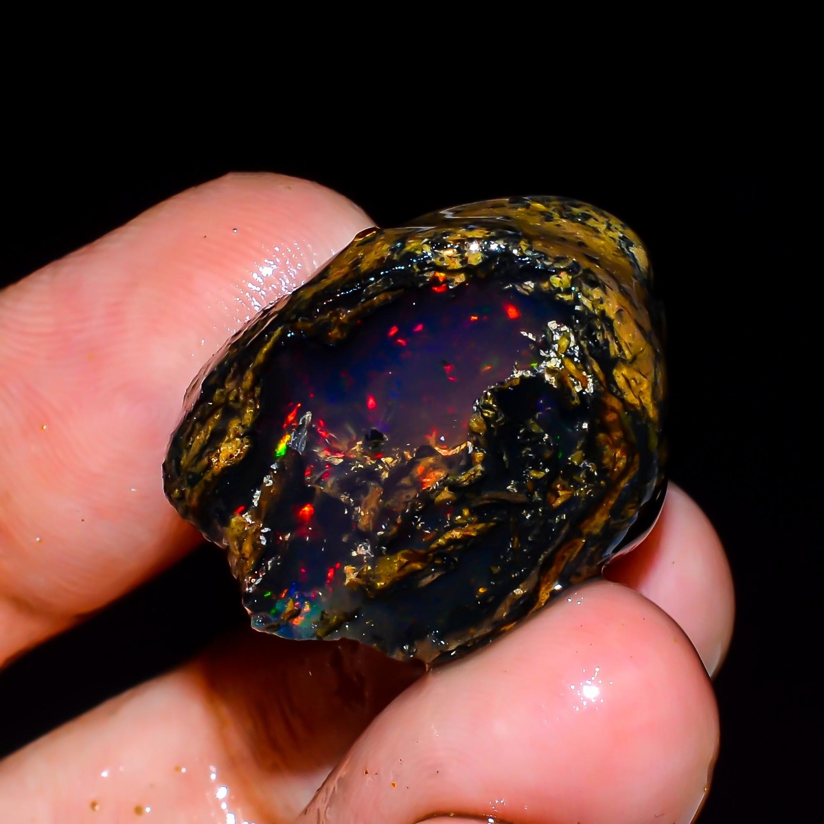 Natural Ethiopian Welo Opal Ro - Jewelry Making Raw Materials recension och pris
