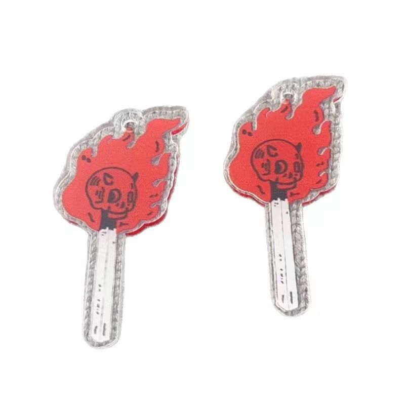 10pcs acrylic skull pendant, D - Jewelry Making Accessories recension och pris
