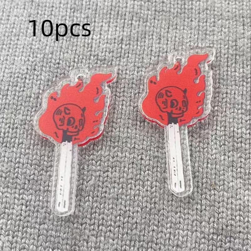 10pcs acrylic skull pendant, D - Jewelry Making Accessories recension och pris