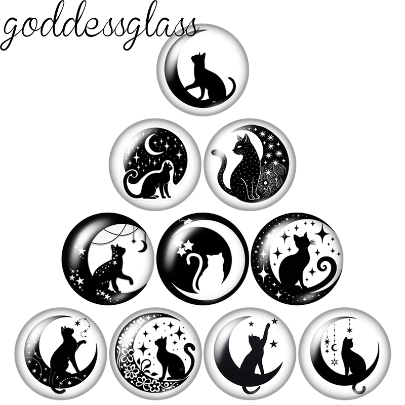 Moon&Star Black Cat Cute Drawi - Jewelry Making Drawing recension och pris