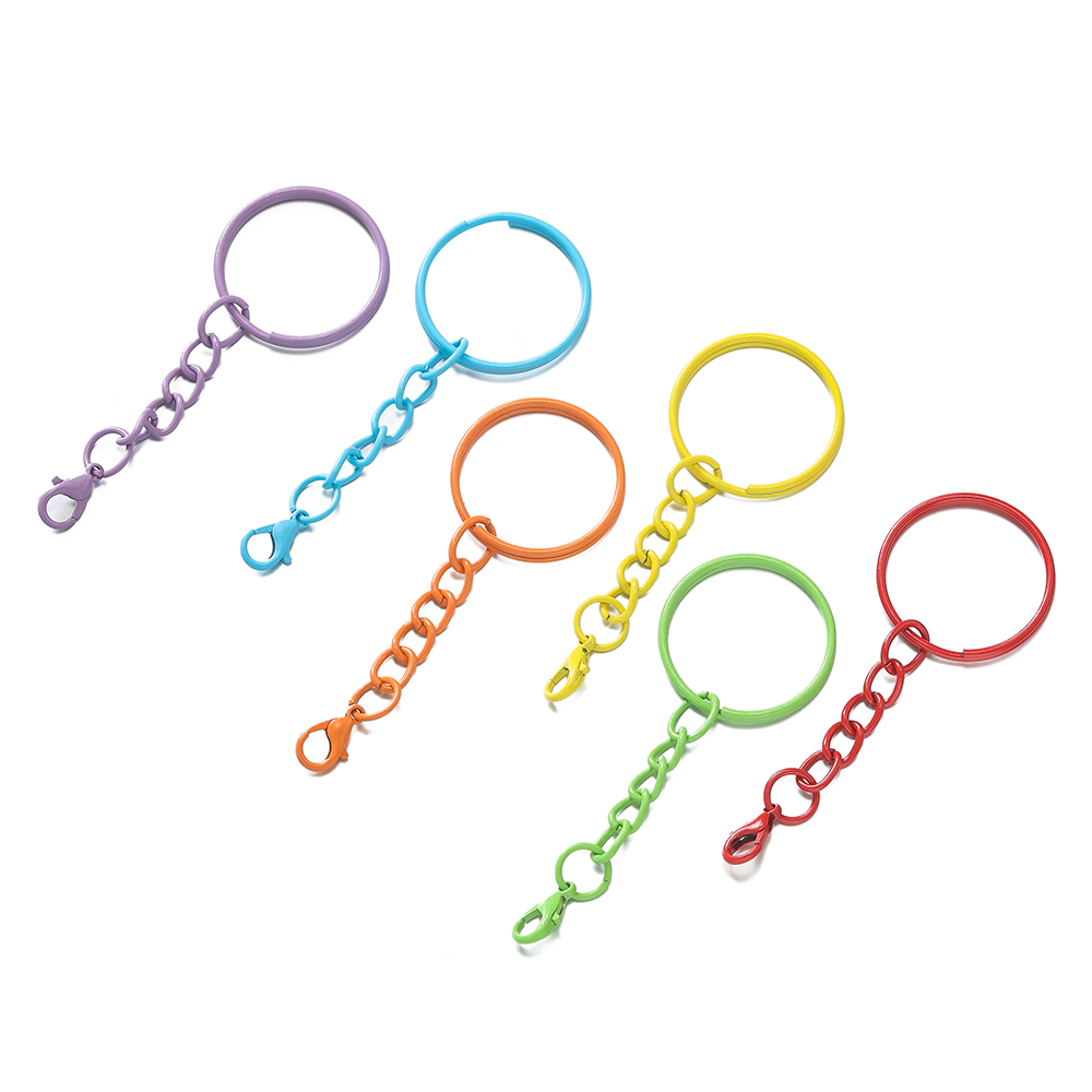 5pcs/Lot 25mm Colored Split Ri - Jewelry Making Hoops recension och pris