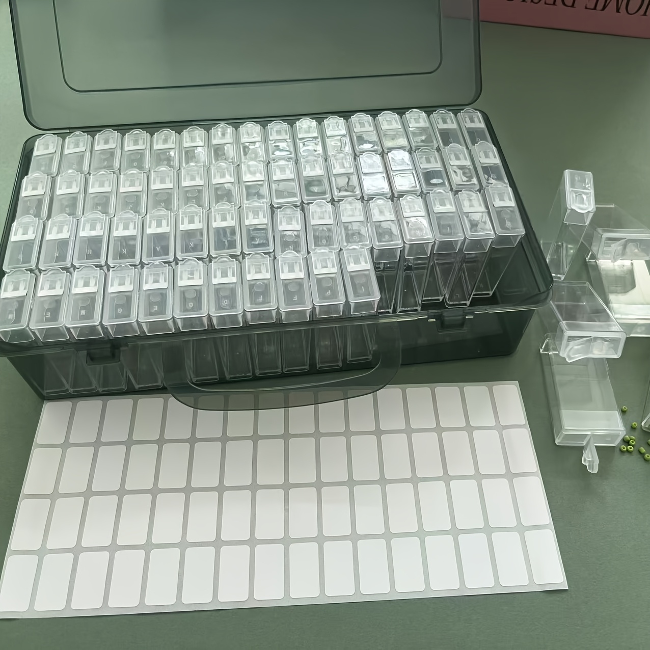 Set of 64 Grey Plastic Storage - Jewelry Making Organizer recension och pris