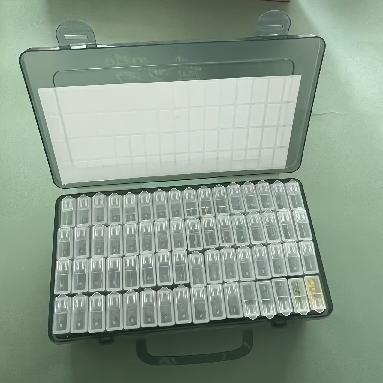 Set of 64 Grey Plastic Storage - Jewelry Making Organizer recension och pris