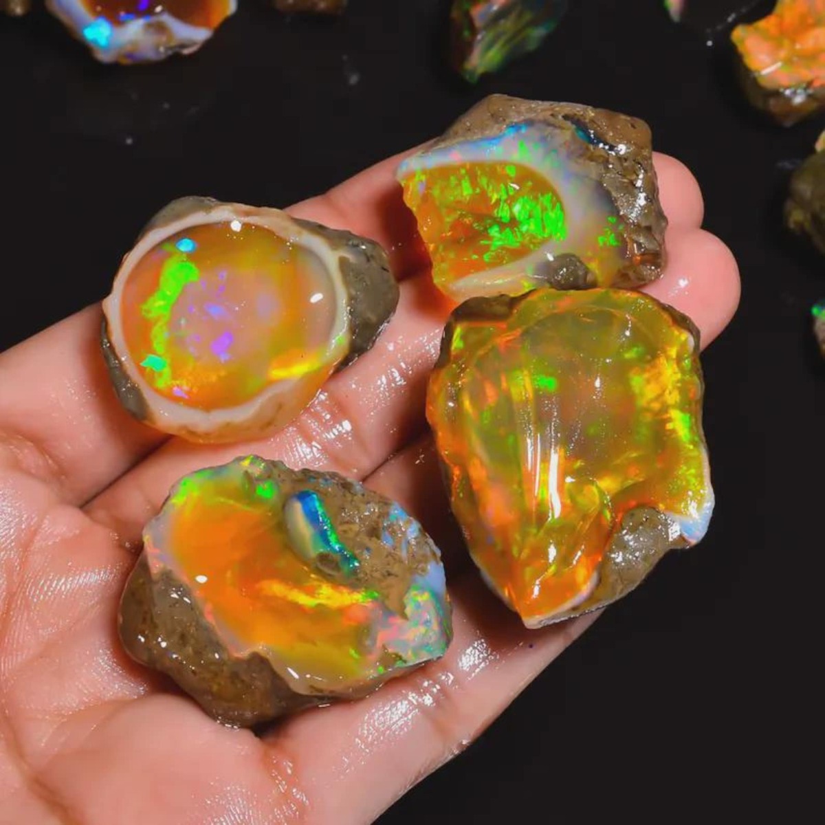 25-80CT Genuine Ethiopian Welo - Jewelry Making Raw Materials recension och pris