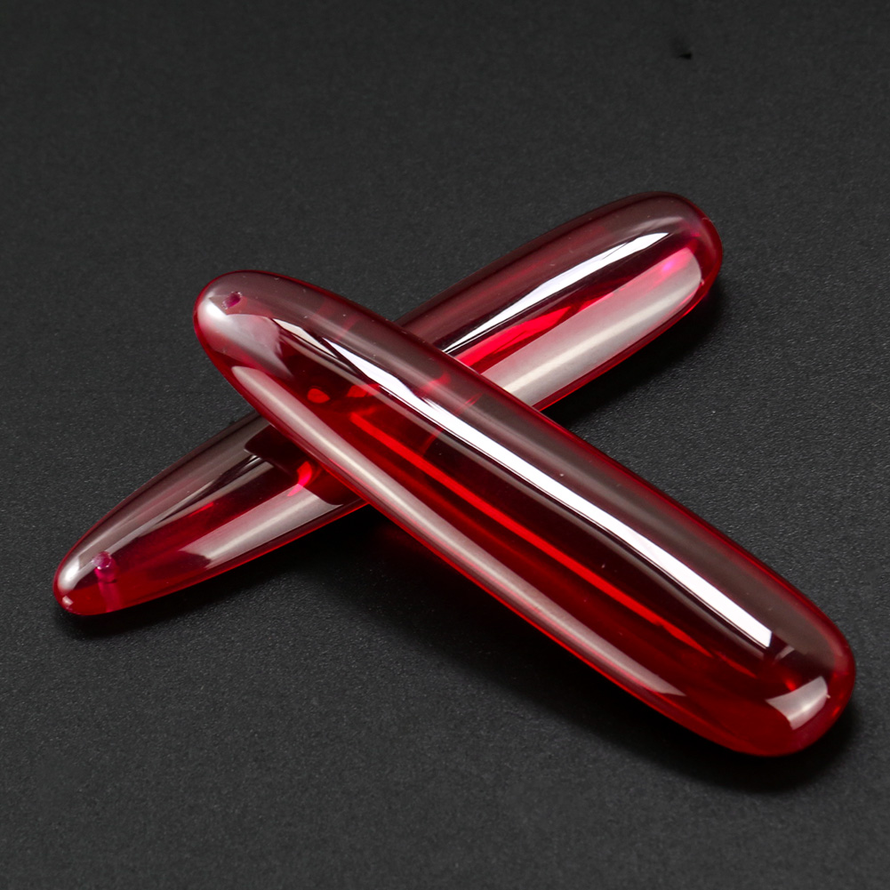 1PC Synthetic Red Corundum Rub - Jewelry Making Raw Materials recension och pris