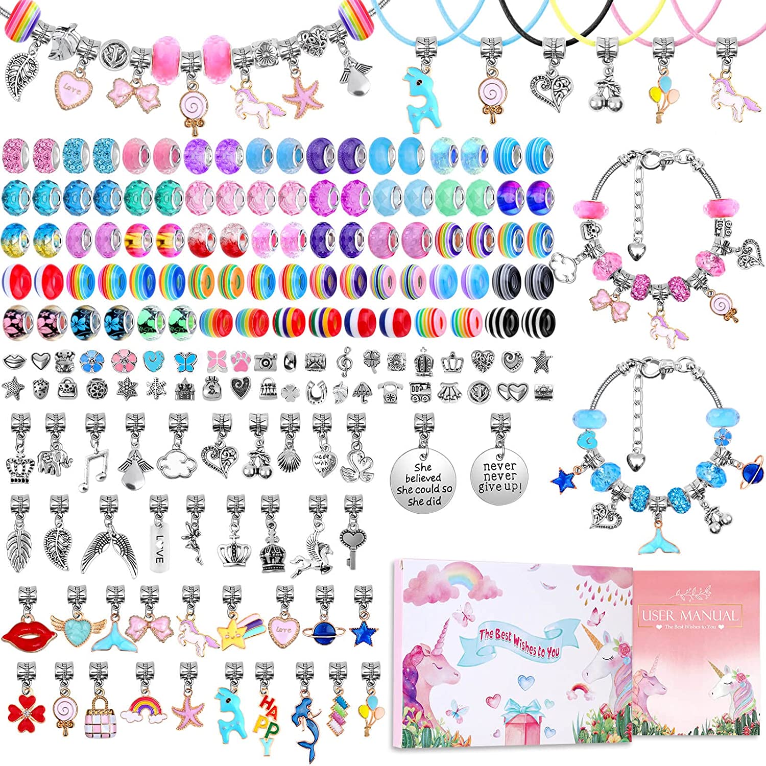Charm Bracelet Making Kit DIY  - Jewelry Making Kits For Girls recension och pris