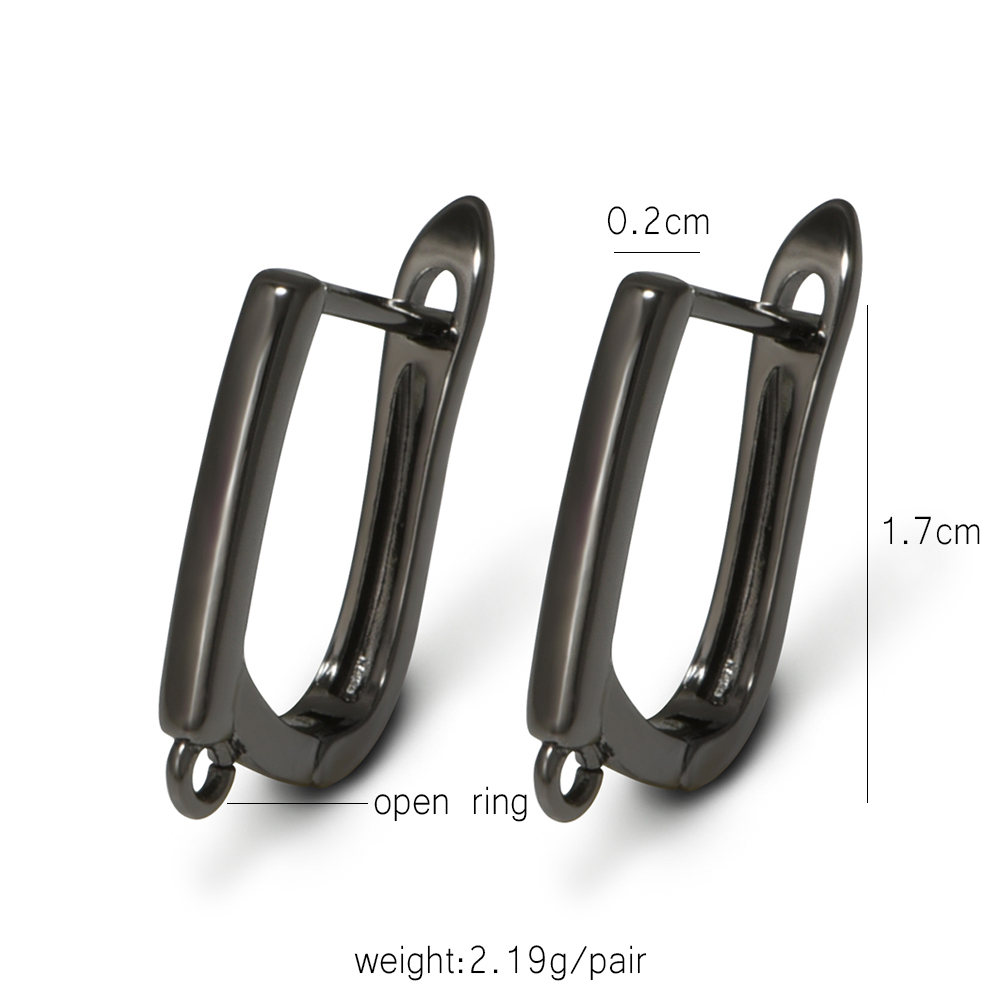 YANASI 1 Pair Gun Black  Brass - Jewelry Making Hardware recension och pris