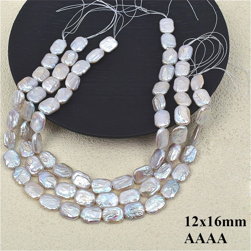 12x16mm 4A Natural Freshwater  - Jewelry Making The Well recension och pris