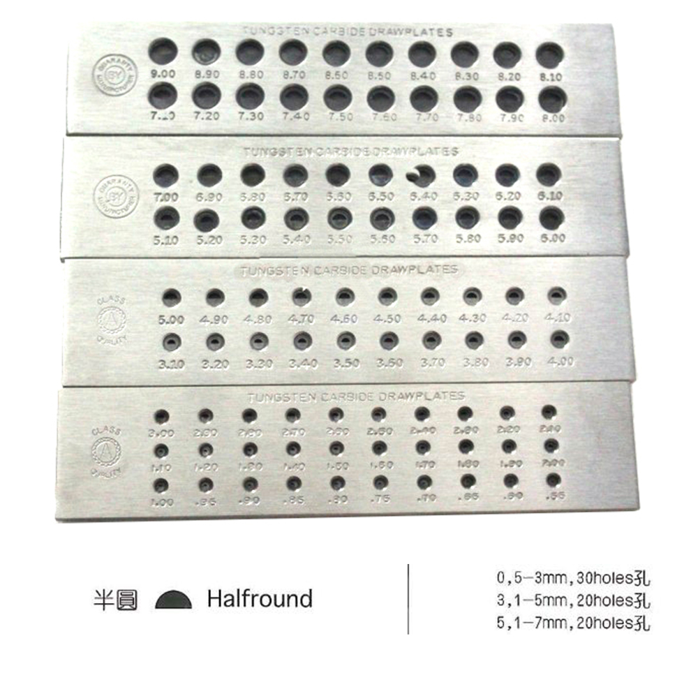 Half Round Tungsten Carbide Dr - Jewelry Making Drawing recension och pris