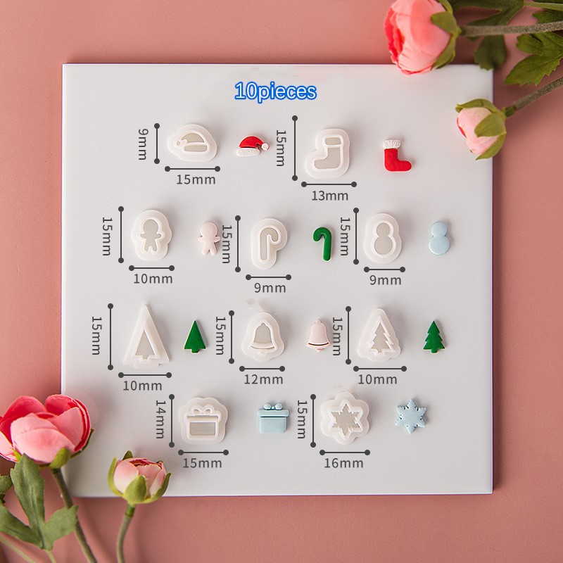 SNASAN 10pieces Tiny Christmas - Jewelry Making In Clay recension och pris