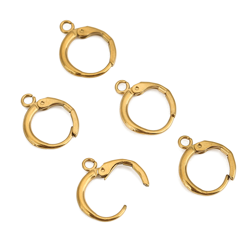 10pcs 12mm Hypoallergenic Earr - Jewelry Making Metal Supplies recension och pris